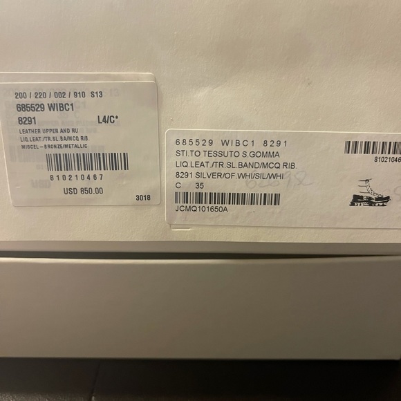 Alexander McQueen silver tread slick boots - Picture 10 of 11